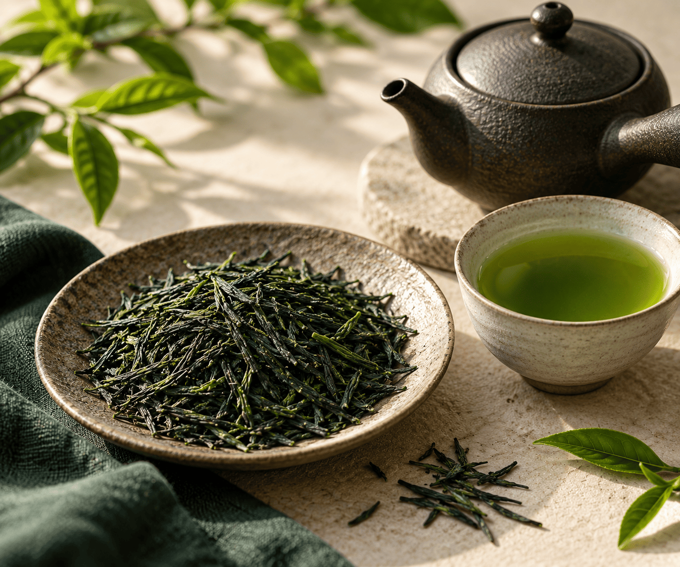 Loose-leaf Gyokuro green tea